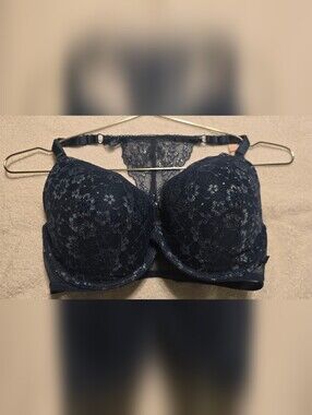 Victoria's Secret Navy Blue Lace Demi Bra